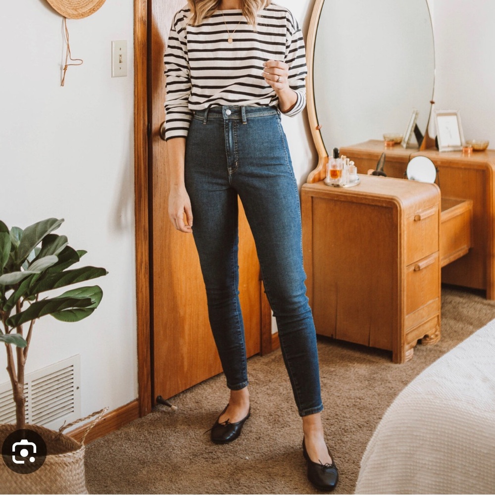 Everlane High Rise Ankle Skinny Jeans